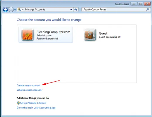 Create new Windows Admin User