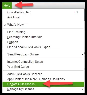 Update QuickBooks Desktop help  screenshot