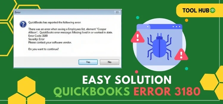 quickbooks Error 3180