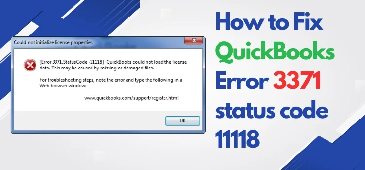 quickbooks Error-3371-status-code-11118